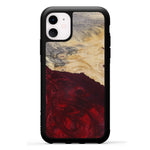 iPhone 11 Wood+Resin Phone Case - Terrye (Purple, 381737)