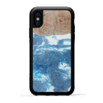 iPhone Xs Wood+Resin Phone Case - Klazien (Dark Green, 450132)