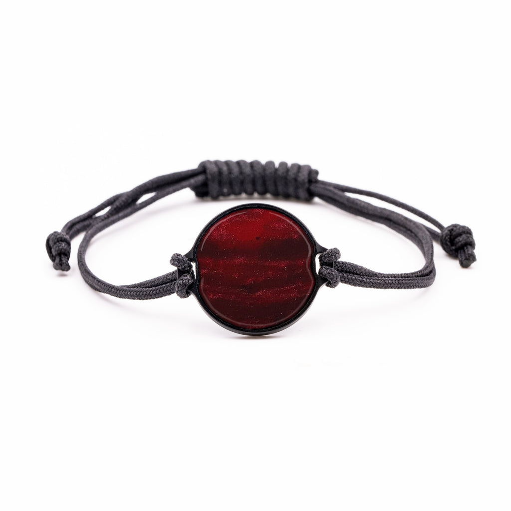 Circle ResinArt Bracelet - Jochem (Dark Red, 380184)