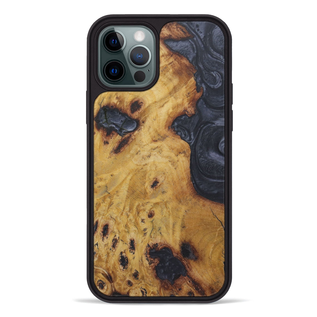 iPhone 12 Pro Wood+Resin Phone Case - Natka (Purple, 450145)