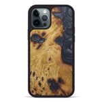 iPhone 12 Pro Wood+Resin Phone Case - Natka (Purple, 450145)