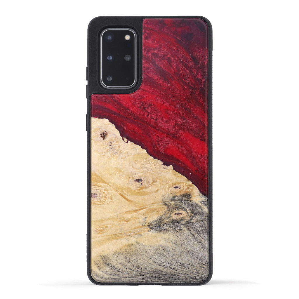 Galaxy S20 Plus Wood+Resin Phone Case - Terez (Dark Green, 381711)