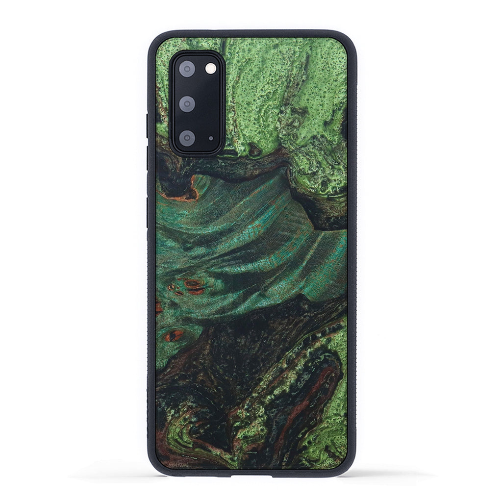 Galaxy S20 Wood+Resin Case - Larkin (Dark Green, 330257)