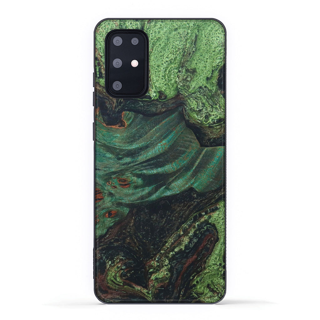 Galaxy S20 Plus Wood+Resin Case - Larkin (Dark Green, 330257)