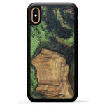 iPhone Xs Max Wood+Resin Case - Dallas (Dark Green, 330259)