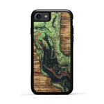 iPhone 7 Wood+Resin Case - Takashi (Dark Green, 330258)