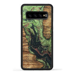 Galaxy S10 Wood+Resin Case - Takashi (Dark Green, 330258)