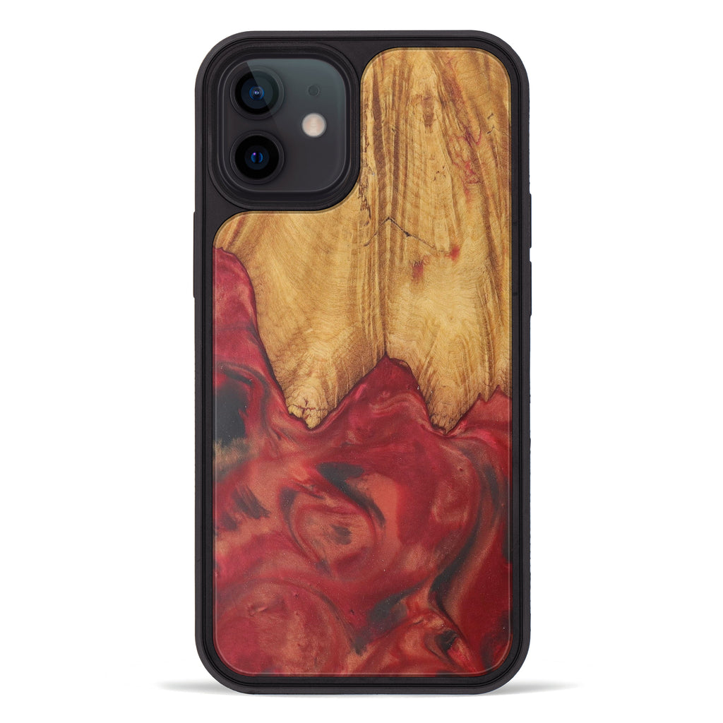 iPhone 12 Wood+Resin Phone Case - Serena (Purple, 450156)