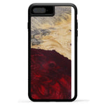 iPhone 8 Plus Wood+Resin Phone Case - Mail (Dark Red, 380576)