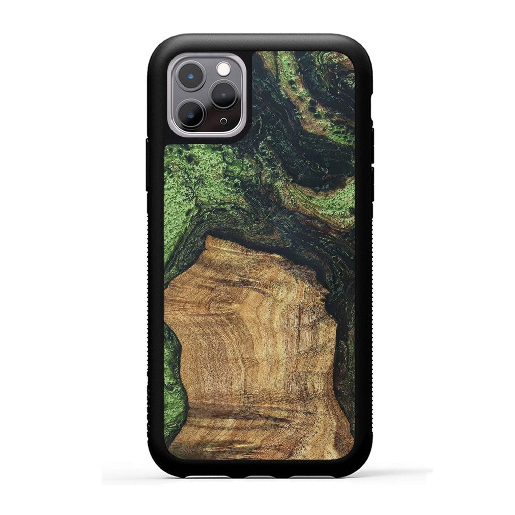 iPhone 11 Pro Wood+Resin Case - Dallas (Dark Green, 330259)