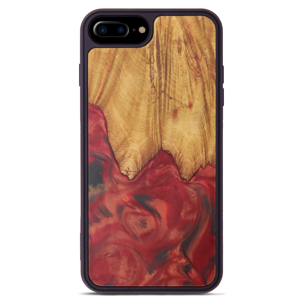 iPhone 8 Plus Wood+Resin Phone Case - Serena (Purple, 450156)