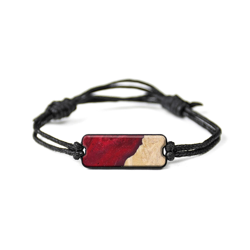 Classic Wood+Resin Bracelet - Beverlee (Dark Red, 381069)