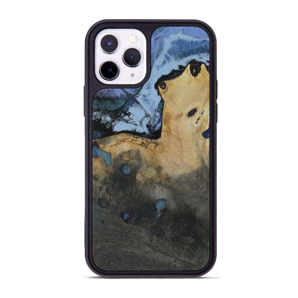 iPhone 11 Pro Wood+Resin Phone Case - Bili (Dark Green, 450057)