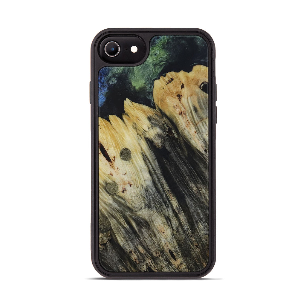 iPhone 7 Wood+Resin Phone Case - Mehrzad (Dark Green, 450103)