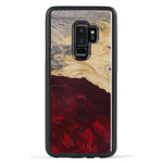 Galaxy S9 Plus Wood+Resin Phone Case - Mail (Dark Red, 380576)