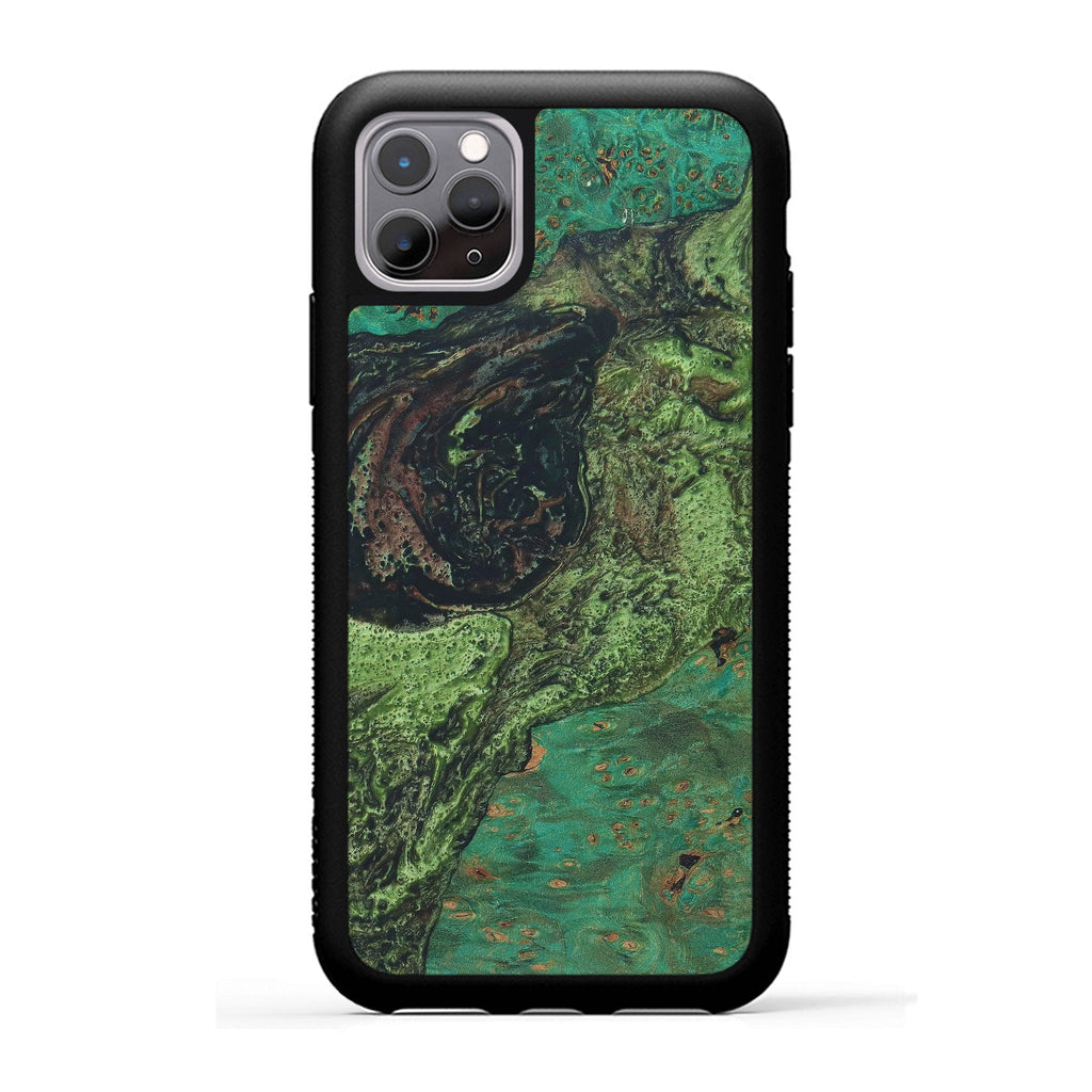 iPhone 11 Pro Wood+Resin Case - Rozanne (Dark Green, 330262)