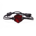 Hex ResinArt Bracelet - Stanislas (Dark Red, 381322)