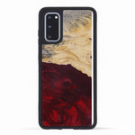 Galaxy S20 Wood+Resin Phone Case - Mail (Dark Red, 380576)