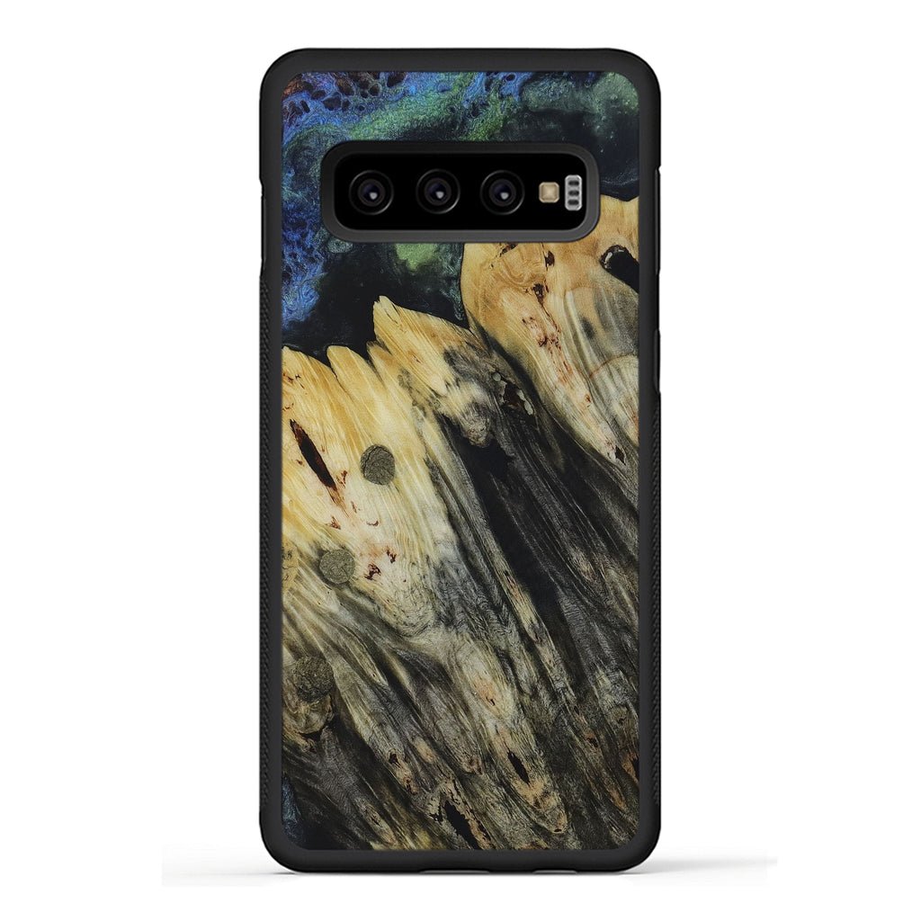 Galaxy S10 Wood+Resin Phone Case - Mehrzad (Dark Green, 450103)