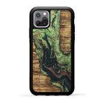 iPhone 11 Pro Wood+Resin Case - Takashi (Dark Green, 330258)