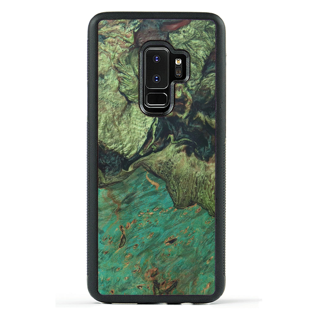 Galaxy S9 Plus Wood+Resin Case - Korrie (Dark Green, 330260)