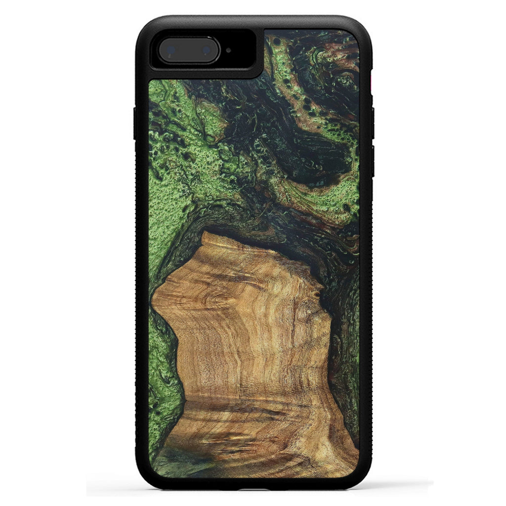 iPhone 8 Plus Wood+Resin Case - Dallas (Dark Green, 330259)