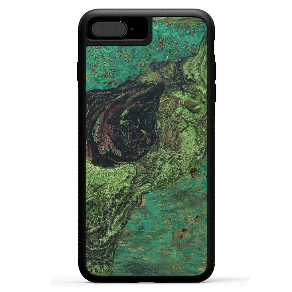 iPhone 8 Plus Wood+Resin Case - Rozanne (Dark Green, 330262)