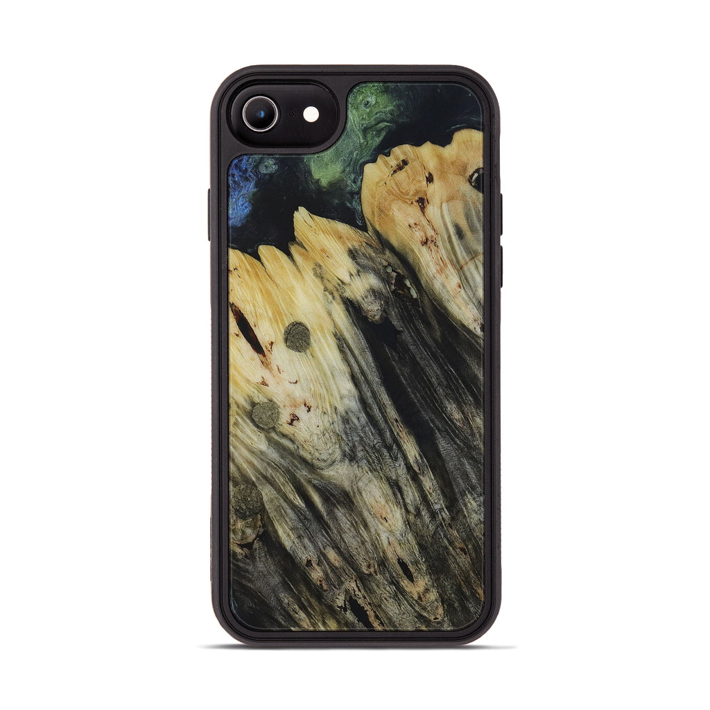 iPhone 6s Wood+Resin Phone Case - Karia (Teal & Gold, 450115)