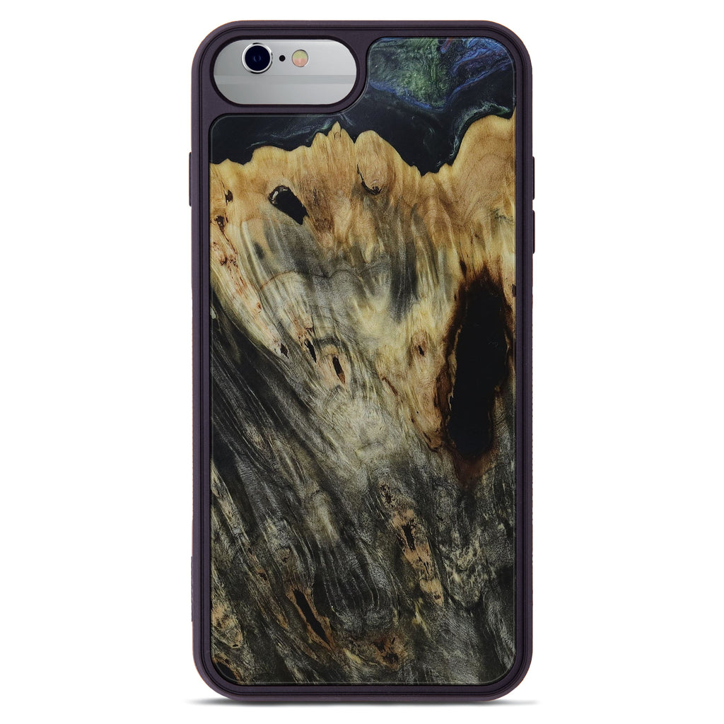 iPhone 6s Plus Wood+Resin Phone Case - Edyth (Dark Green, 450127)