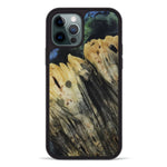 iPhone 12 Pro Wood+Resin Phone Case - Mehrzad (Dark Green, 450103)