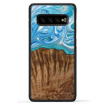 Galaxy S10 Plus Wood+Resin Phone Case - Sheena (Light Blue, 387907)