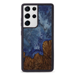 Galaxy S21 Ultra Wood+Resin Phone Case - Rozalia (Dark Green, 450098)