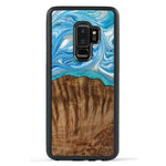 Galaxy S9 Plus Wood+Resin Phone Case - Sheena (Light Blue, 387907)