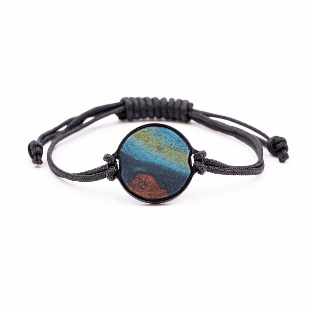 Circle Wood+Resin Bracelet - Cesar (Purple, 450153)