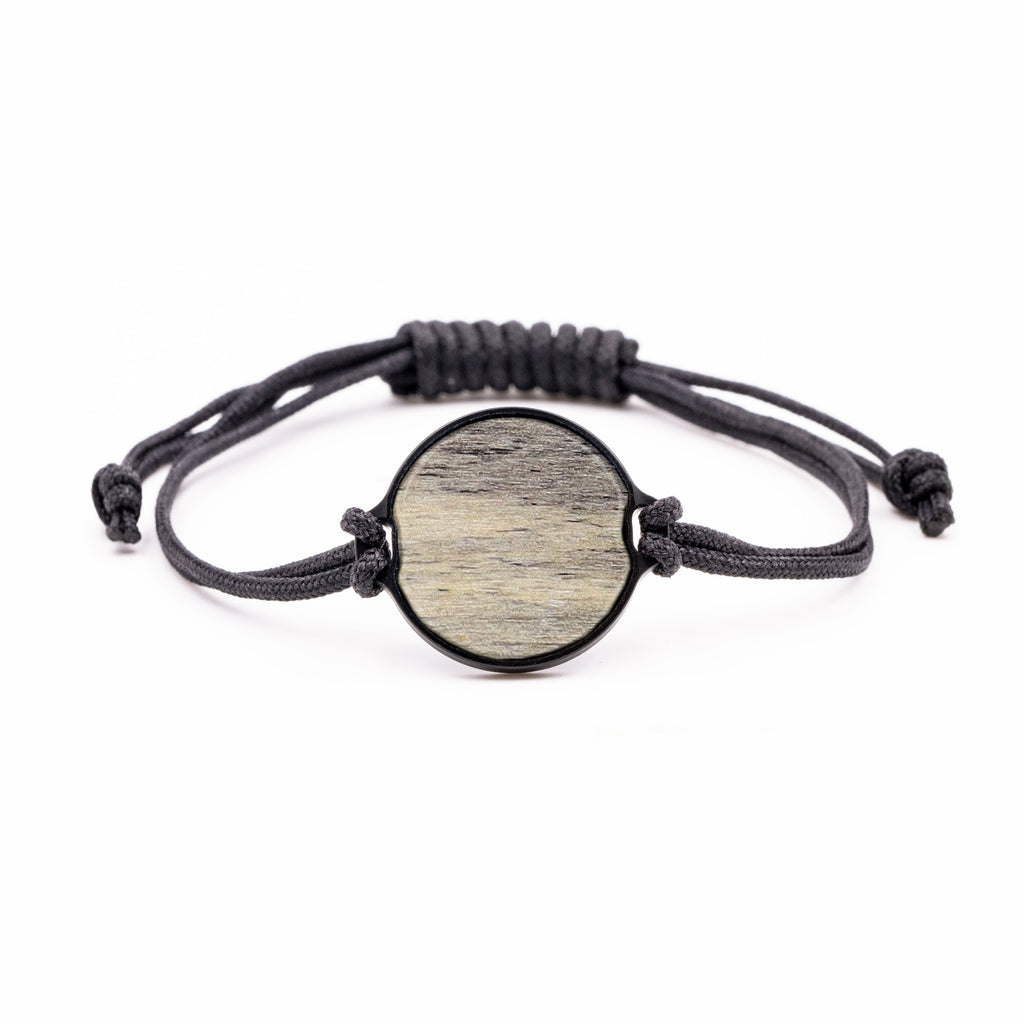 Circle Wood+Resin Bracelet - Stefan (Dark Red, 380302)