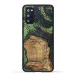 Galaxy S20 Wood+Resin Case - Dallas (Dark Green, 330259)