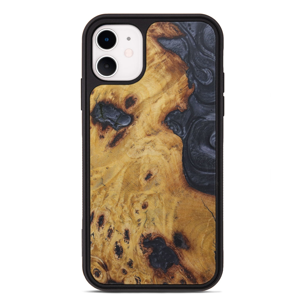 iPhone 11 Wood+Resin Phone Case - Natka (Purple, 450145)