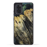 Galaxy S20 Plus Wood+Resin Phone Case - Karia (Teal & Gold, 450115)