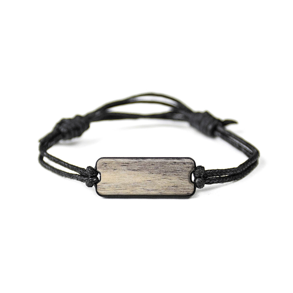 Classic Wood+Resin Bracelet - Violante (Black & White, 381636)