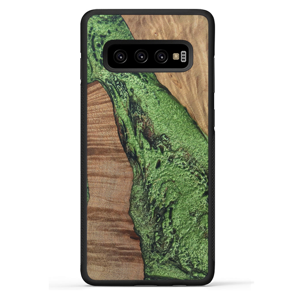 Galaxy S10 Plus Wood+Resin Case - Jabir (Dark Green, 330256)