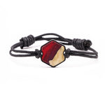 Hex ResinArt Bracelet - Henry (Dark Red, 381549)