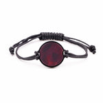Circle ResinArt Bracelet - Manny (Dark Red, 381546)