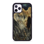 iPhone 11 Pro Wood+Resin Phone Case - Edyth (Dark Green, 450127)