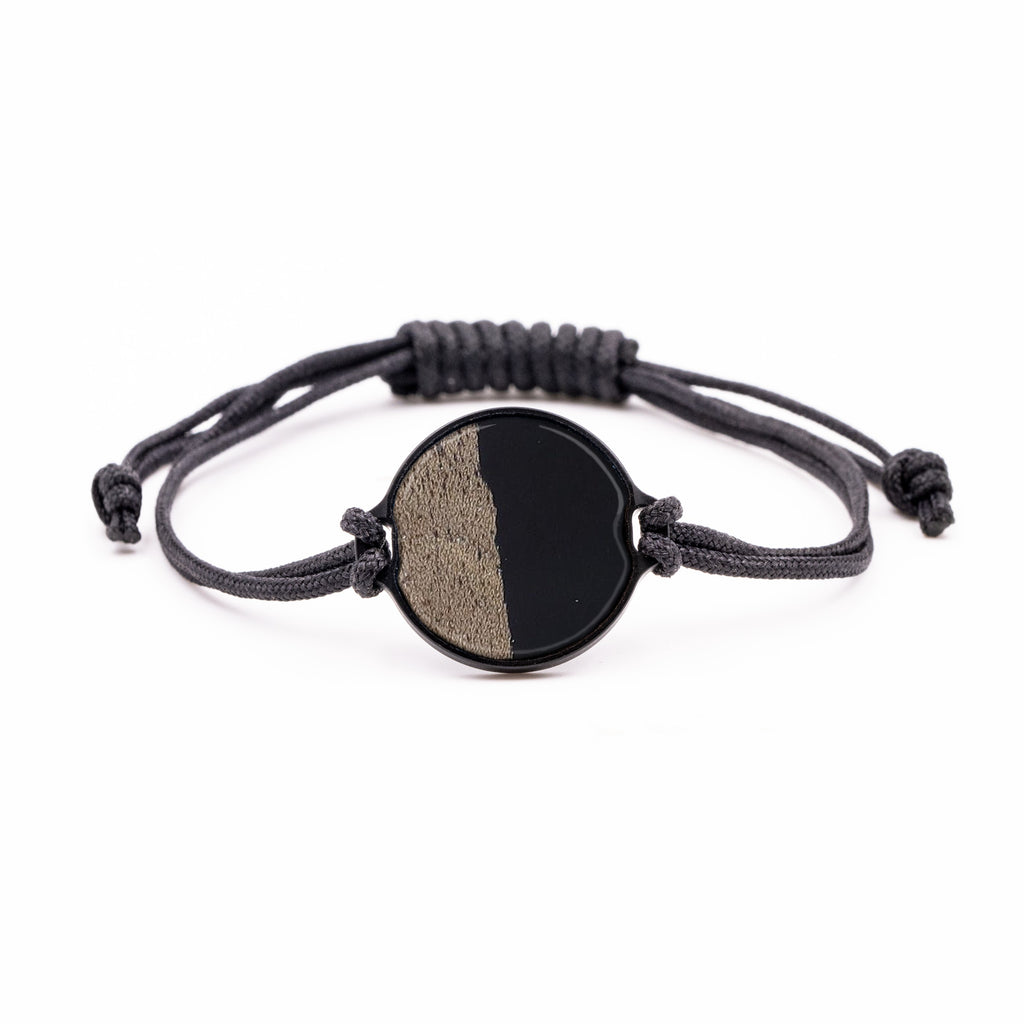 Circle Wood+Resin Bracelet - Morganica (Dark Blue, 404095)