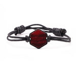 Hex ResinArt Bracelet - Jochem (Dark Red, 380184)