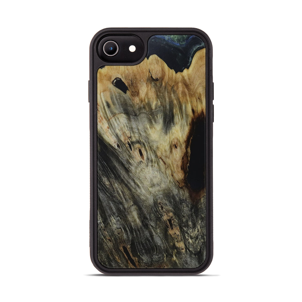 iPhone 7 Wood+Resin Phone Case - Edyth (Dark Green, 450127)