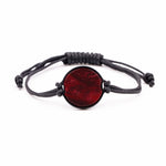 Circle ResinArt Bracelet - Kala (Dark Red, 381323)