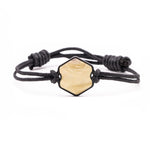 Hex Wood+Resin Bracelet - Brooks (Dark Red, 381143)