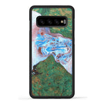 Galaxy S10 Wood+Resin Case - Badri (Dark Green, 330247)