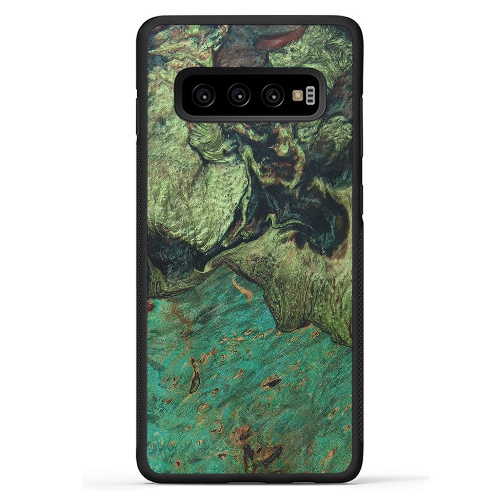 Galaxy S10 Plus Wood+Resin Case - Korrie (Dark Green, 330260)